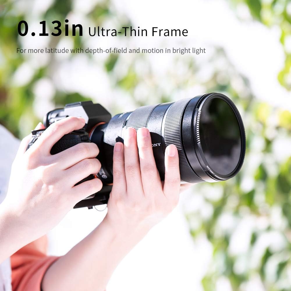 67mm Fixed ND Lens Filter Kit, ND4 ND8 ND64 ND1000 Filter Set with 4-Filter Pouch M6681