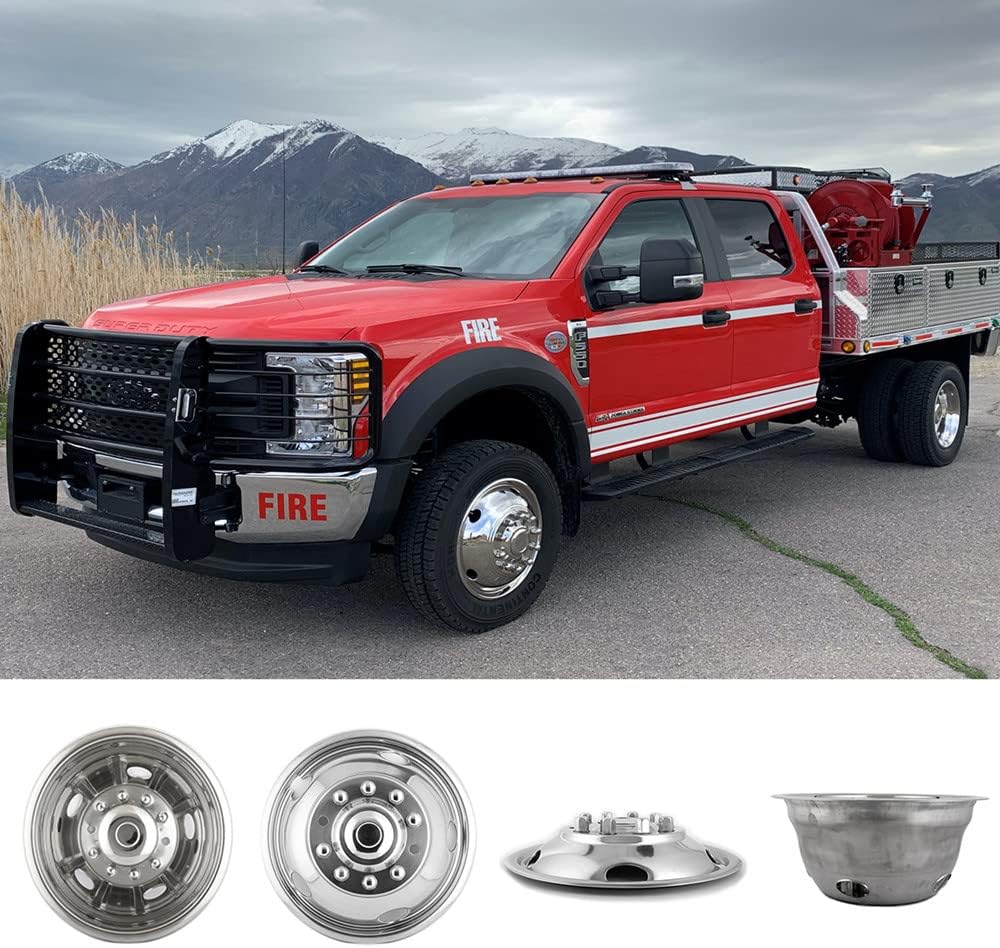 19.5inch Polished Stainless Steel Dually Wheel Simulators P957620