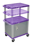 Rolling Office Utility Cart with Cabinet J859