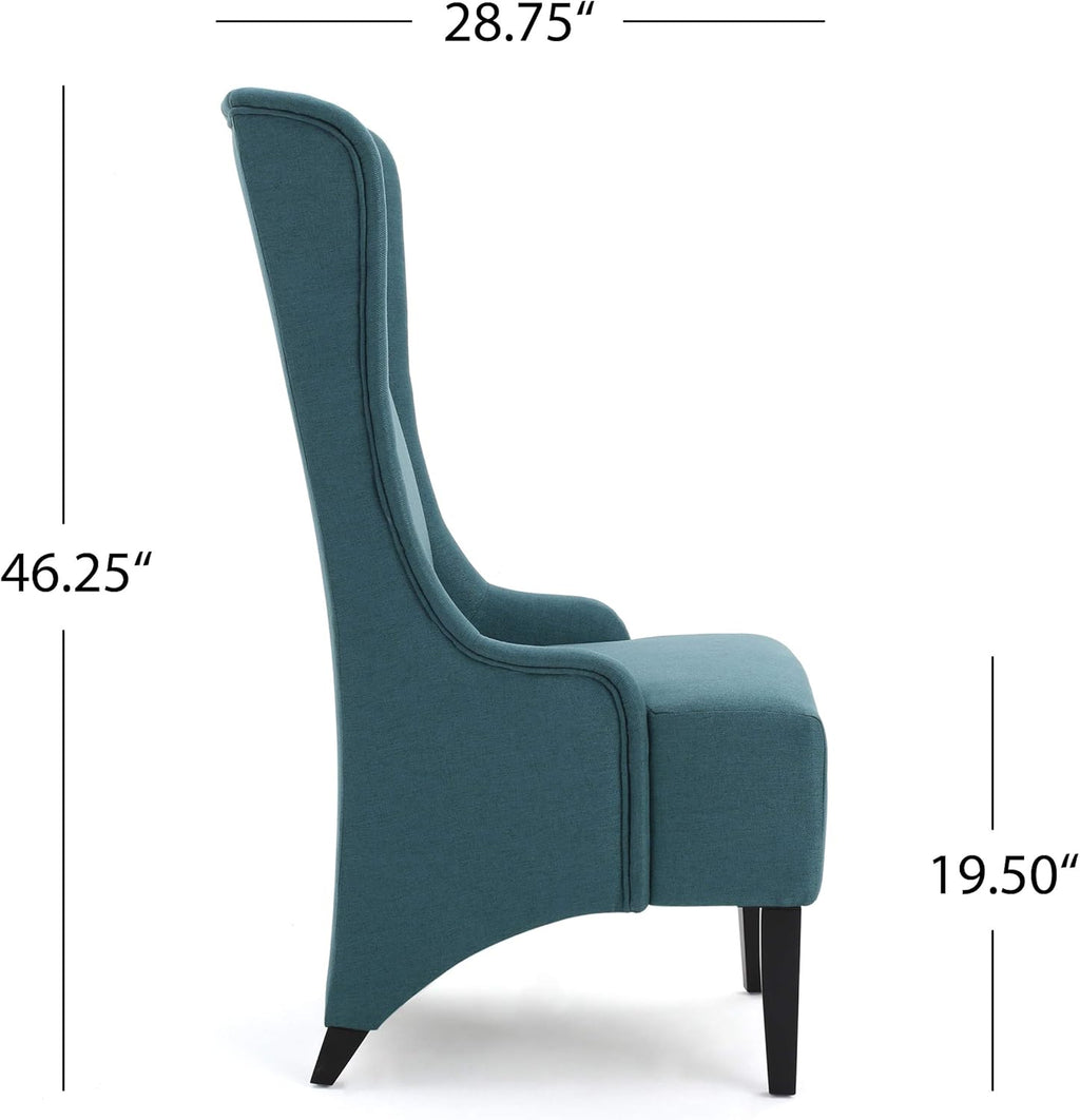 Teal Fabric Dining Chair S2224