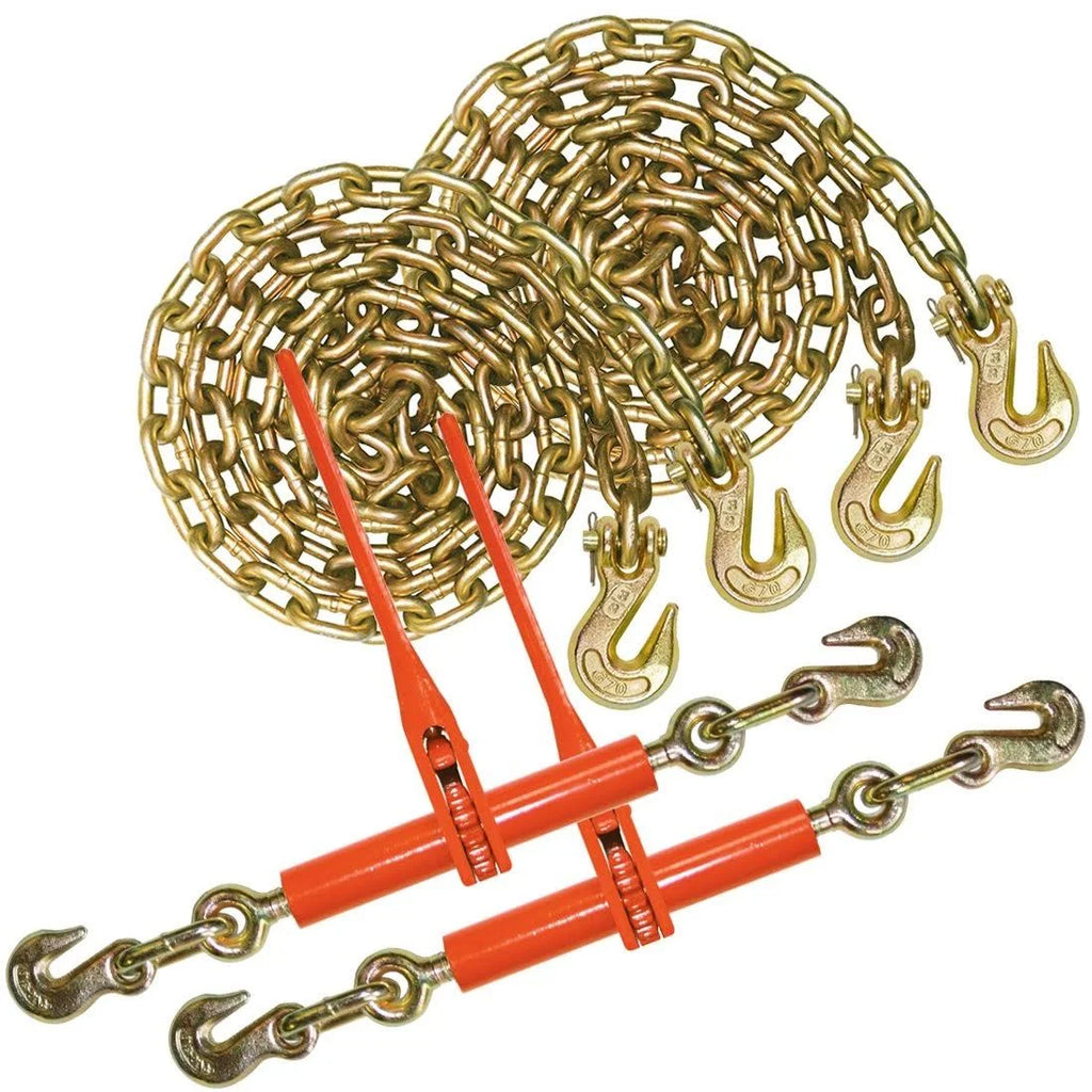 3/8 inch x 10 Foot Chain and Load Binder Kit H147138