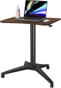 Adjustable Height Standing Desk with Wheels D778