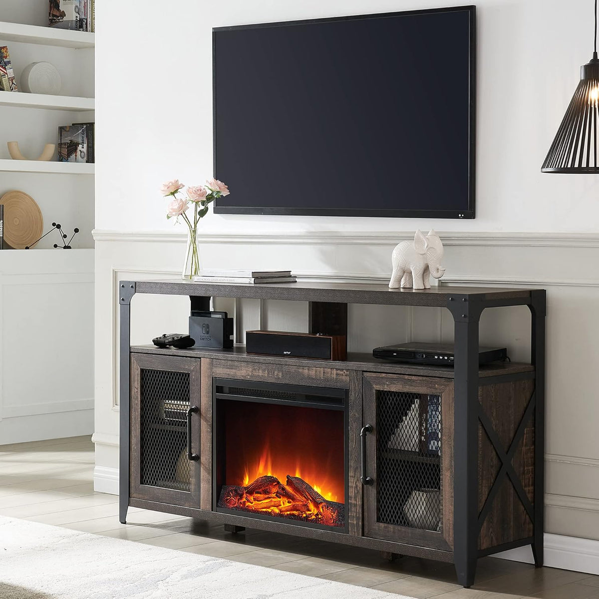 Tall Wood TV Stand for 65 inch TV X423910