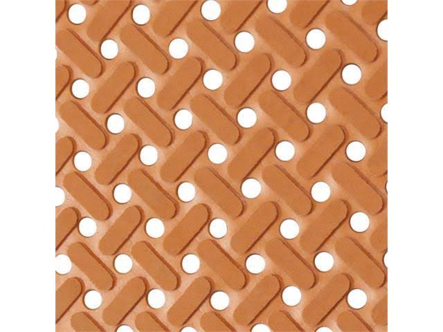 Red 34 in. x 10 ft. Nitrile Non-Slip Rubber Mat D5977