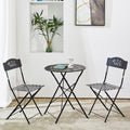 3 Piece Folding Patio Bistro Set Z946