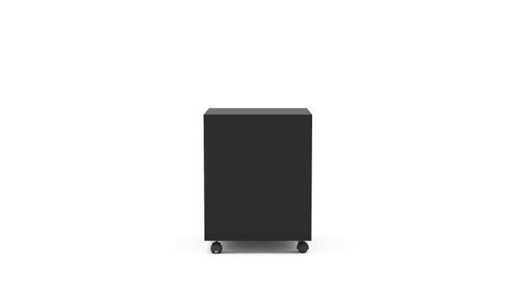 Black 3 Drawer File Cabinet S9419