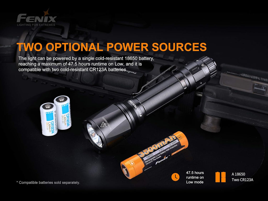 1600 Lumen Tactical Flashlight with Rechargeable Battery K66342