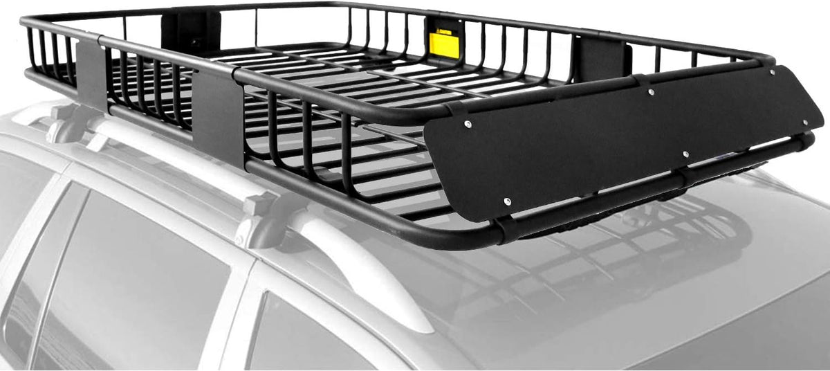 Roof Rack Basket Rooftop Cargo Carrier with Cargo Net and Bag D683