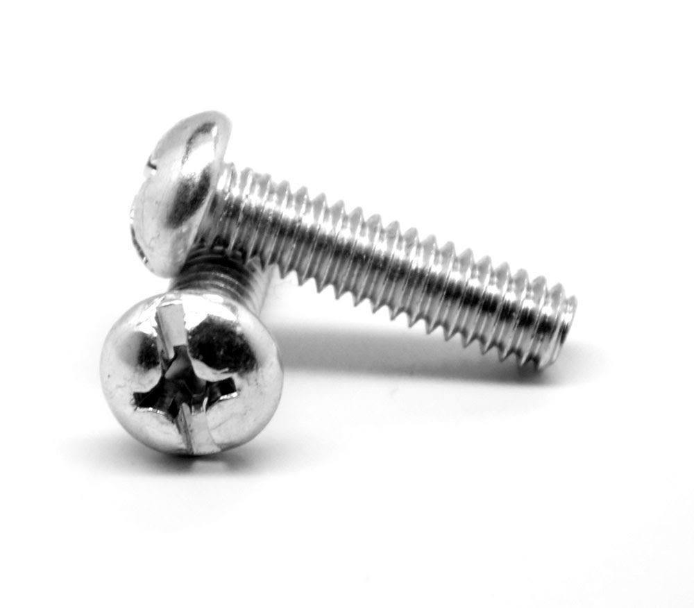 #8-32 x 3 1/2 Coarse Thread Machine Screw Round Head Zinc Plated Z173678