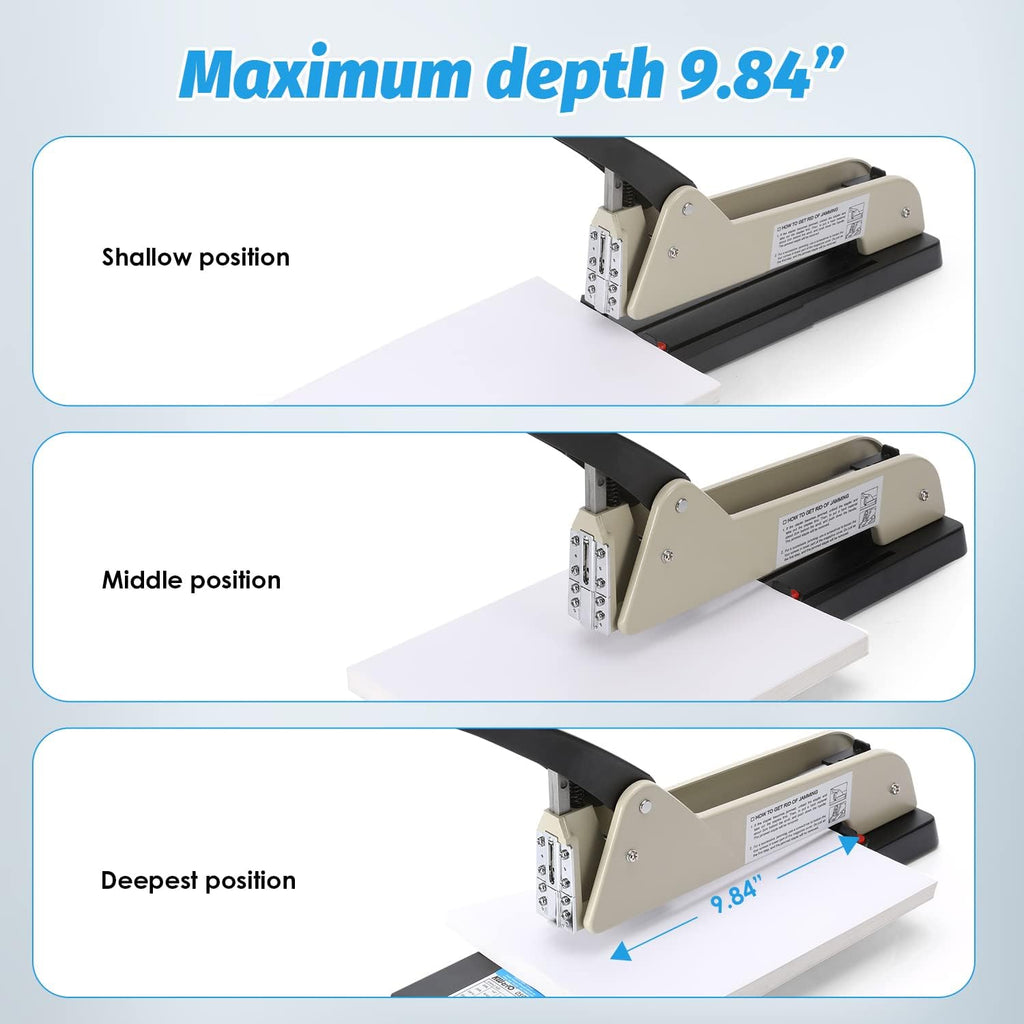 Heavy Duty Long Reach Stapler with 200 Sheets Capacity Q9259