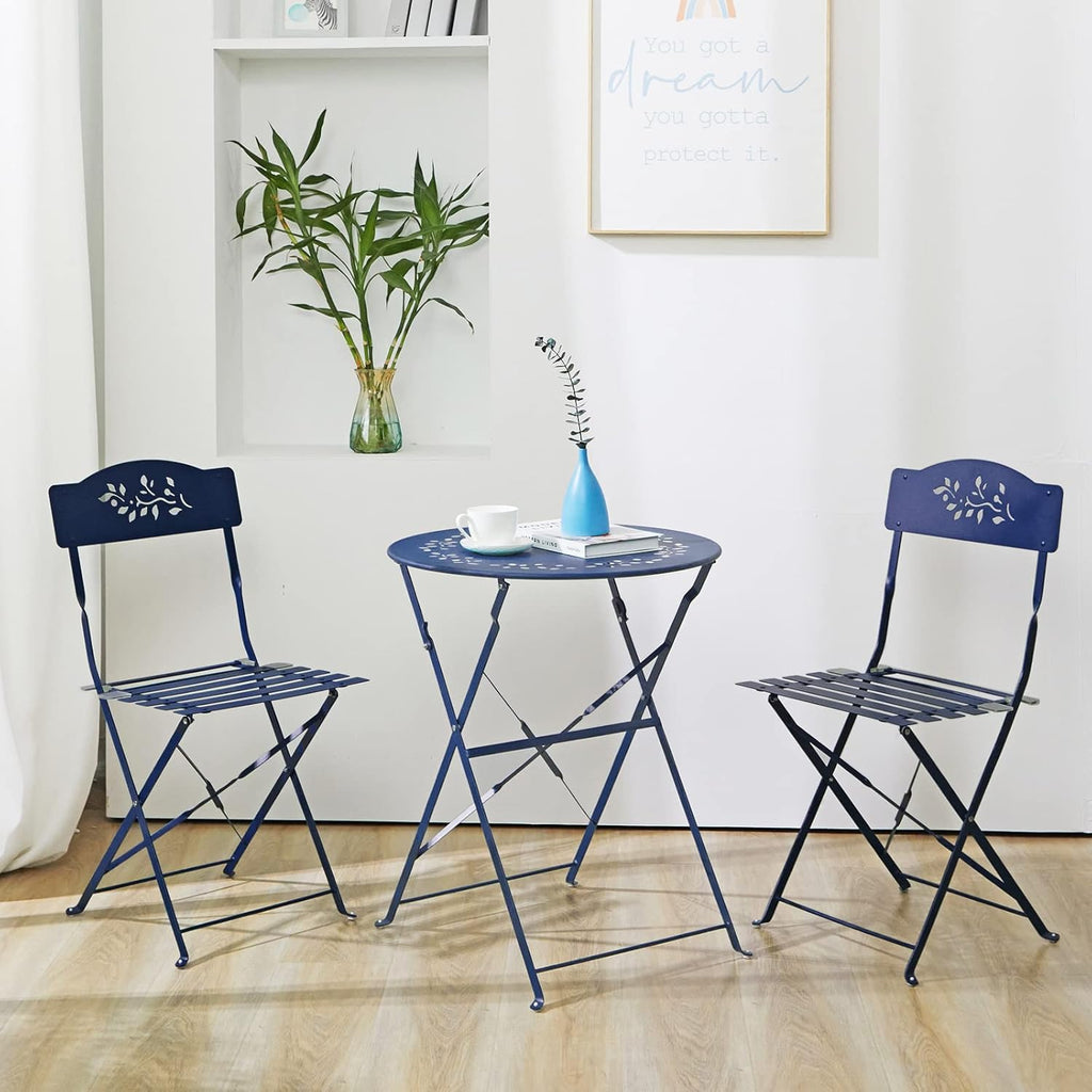 3 Piece Folding Patio Bistro Set Z946
