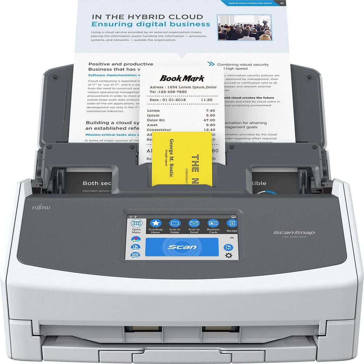 Black Document Scanner O8700