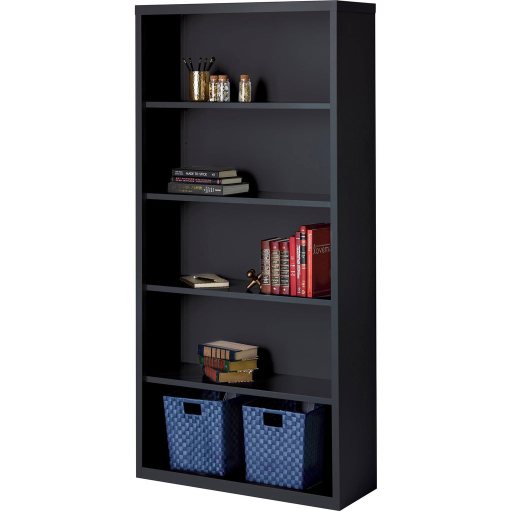 Black 5-Shelf Bookcase Q95628