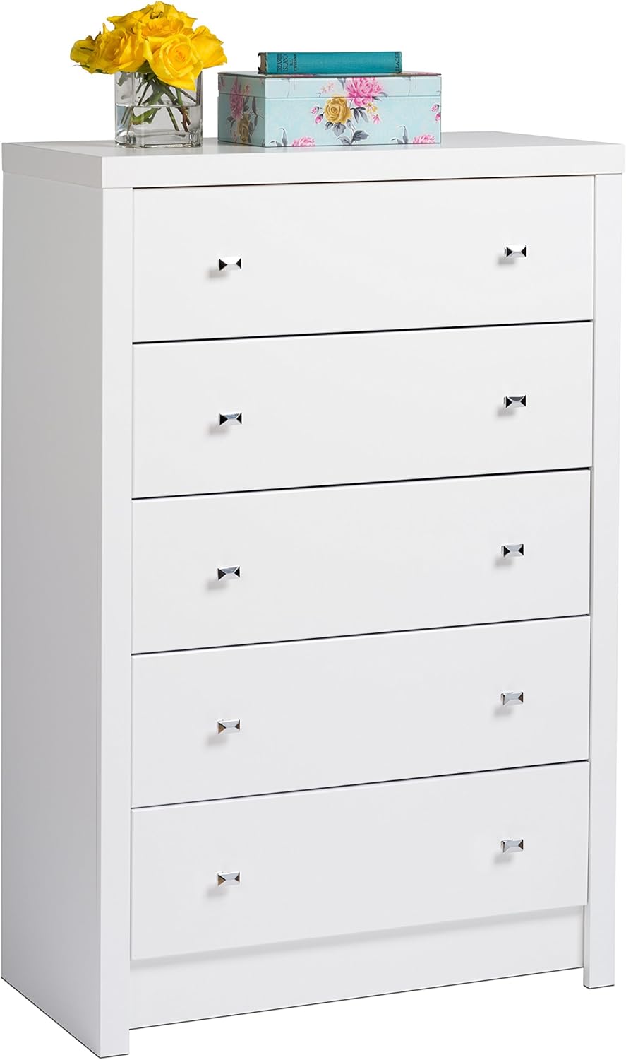 White 5-Drawer Chest L48107