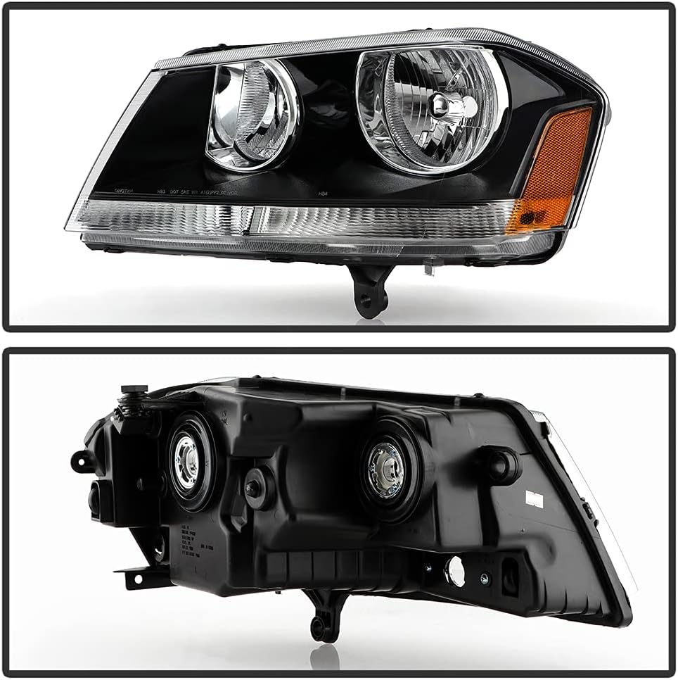 Black Headlights Replacement Driver + Passenger Side Q98564