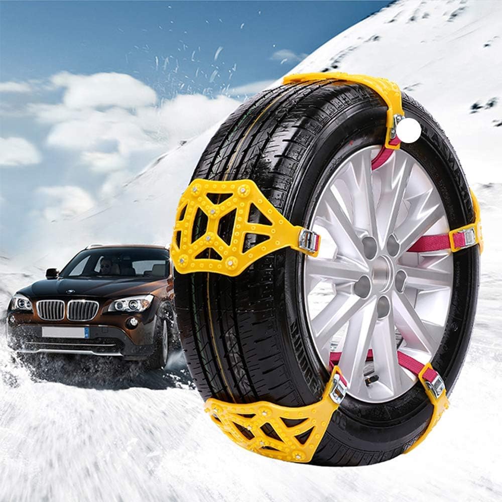 Anti-Skid Snow Chains for Tyres 8Pcs N395