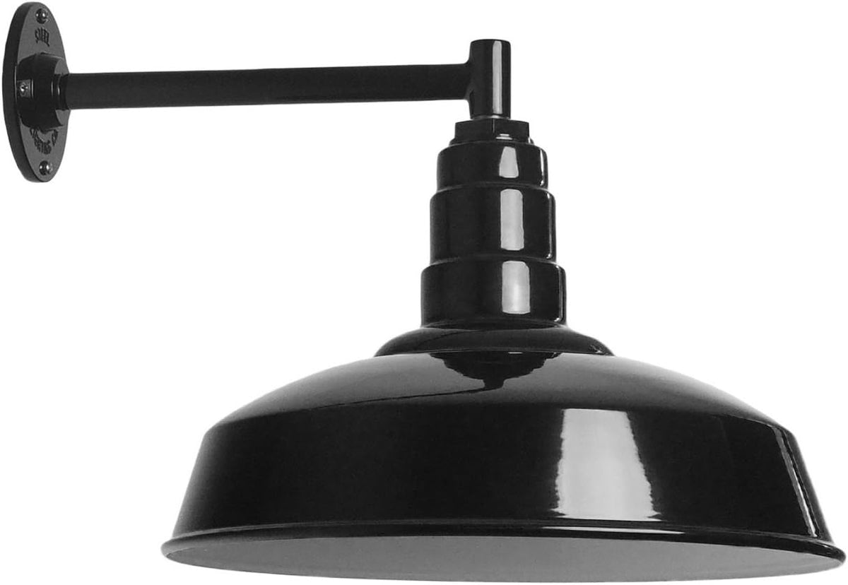Gooseneck Barn Light Matte Black B402