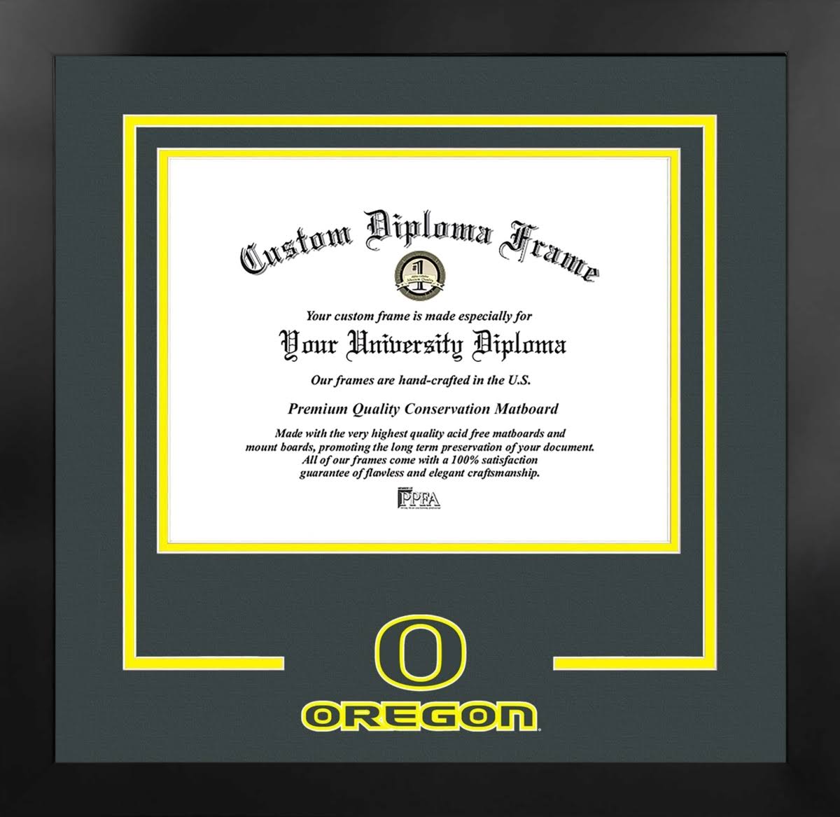 University of Oregon Spirit Diploma Black Frame A93322