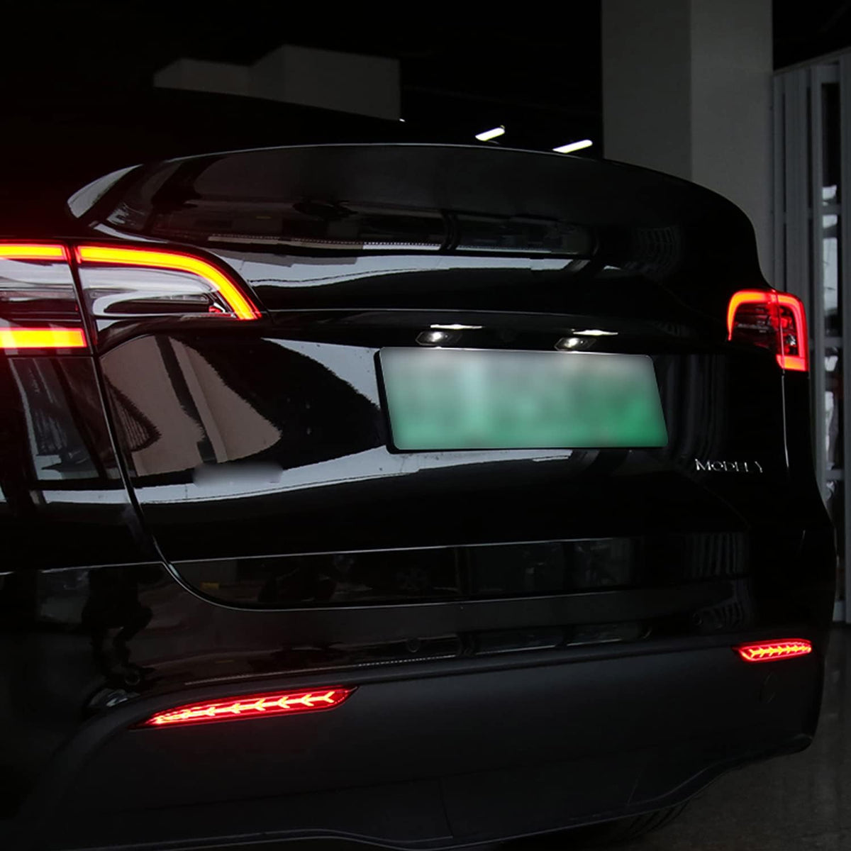 LED Rear Fog Lights Reflector Lamps for Tesla Model 3, 2 Pcs Q584