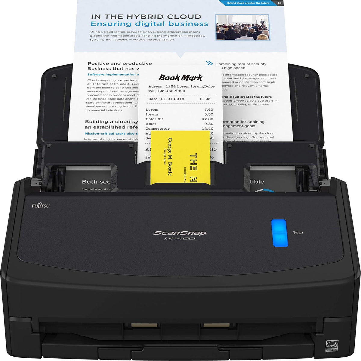 Black Document Scanner O8700