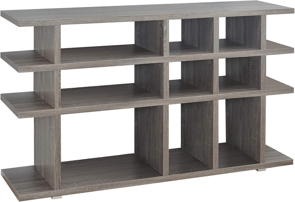 Contemporary Weathered Grey Bookcase/Console N80153