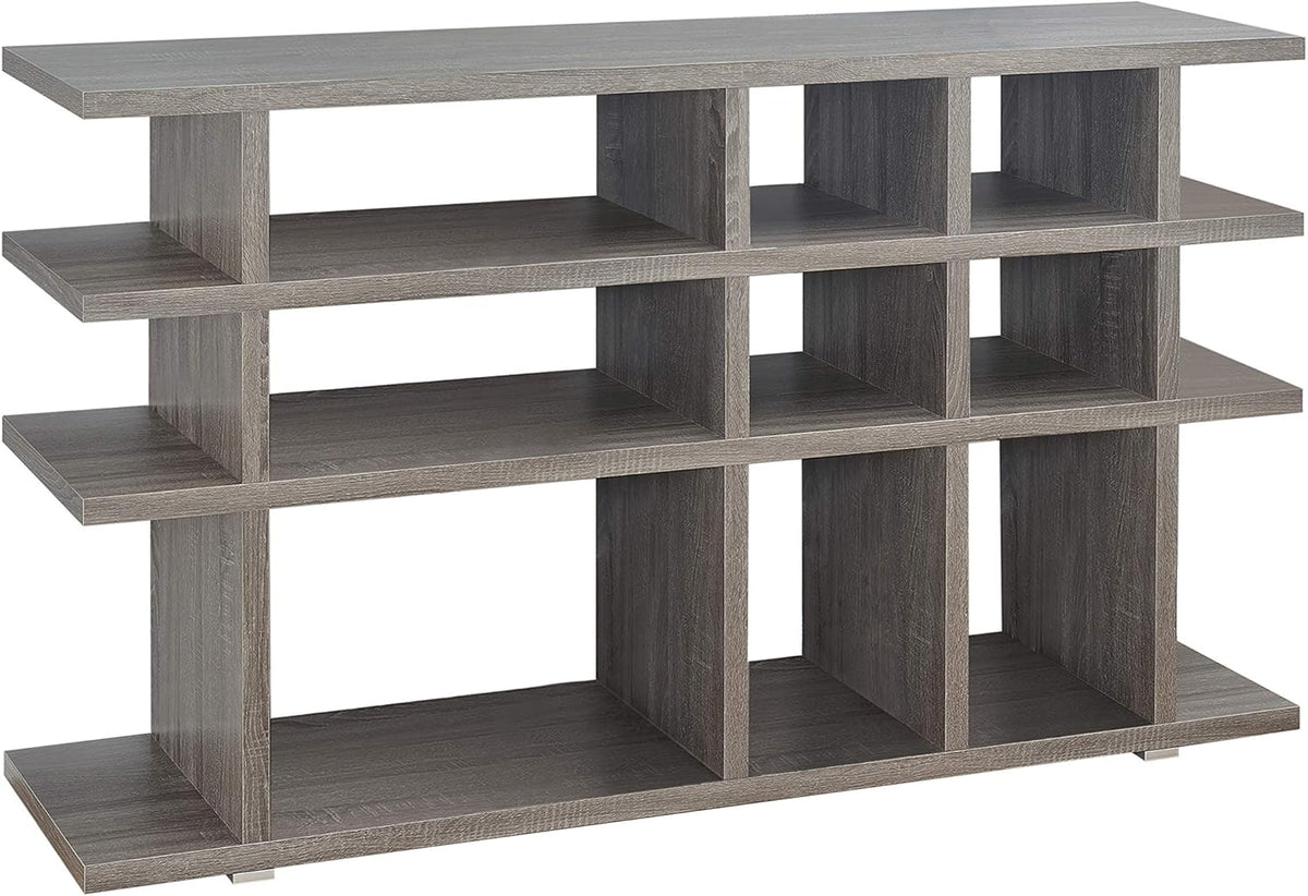 Contemporary Weathered Grey Bookcase/Console N80153