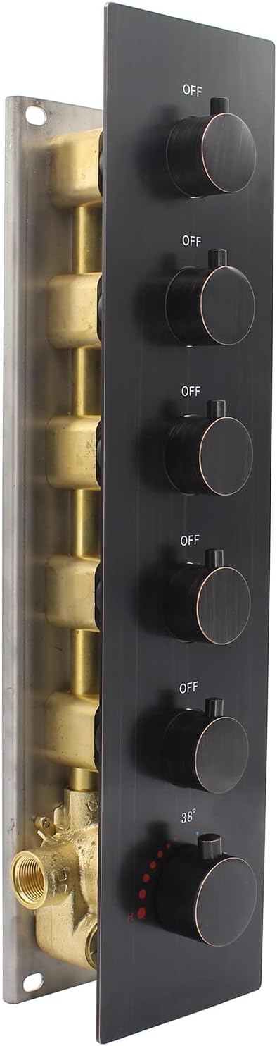 3-way Brass Thermostatic Shower Valve K858