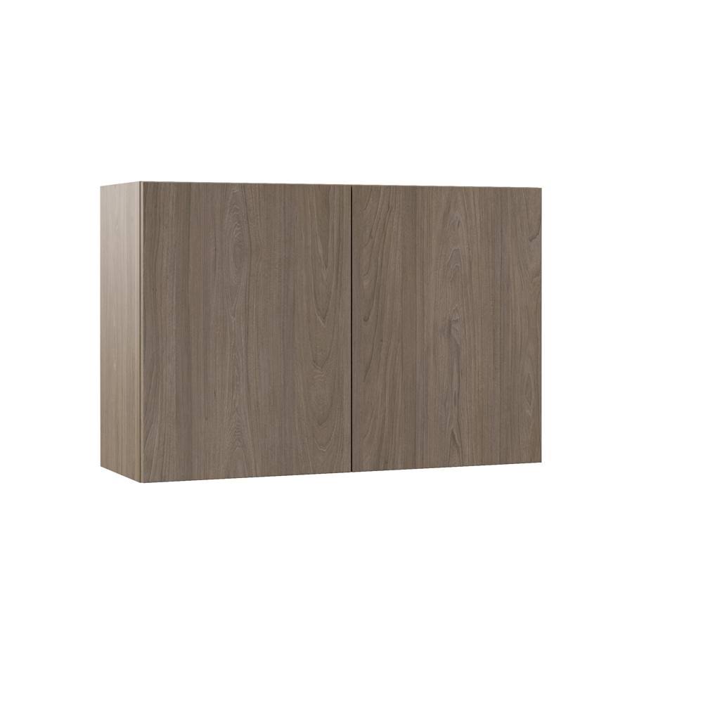 36x24x12 in. Wall Bridge Kitchen Cabinet in Driftwood Z81433