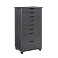 Grey 8-Drawer Rolling Storage Cart D815