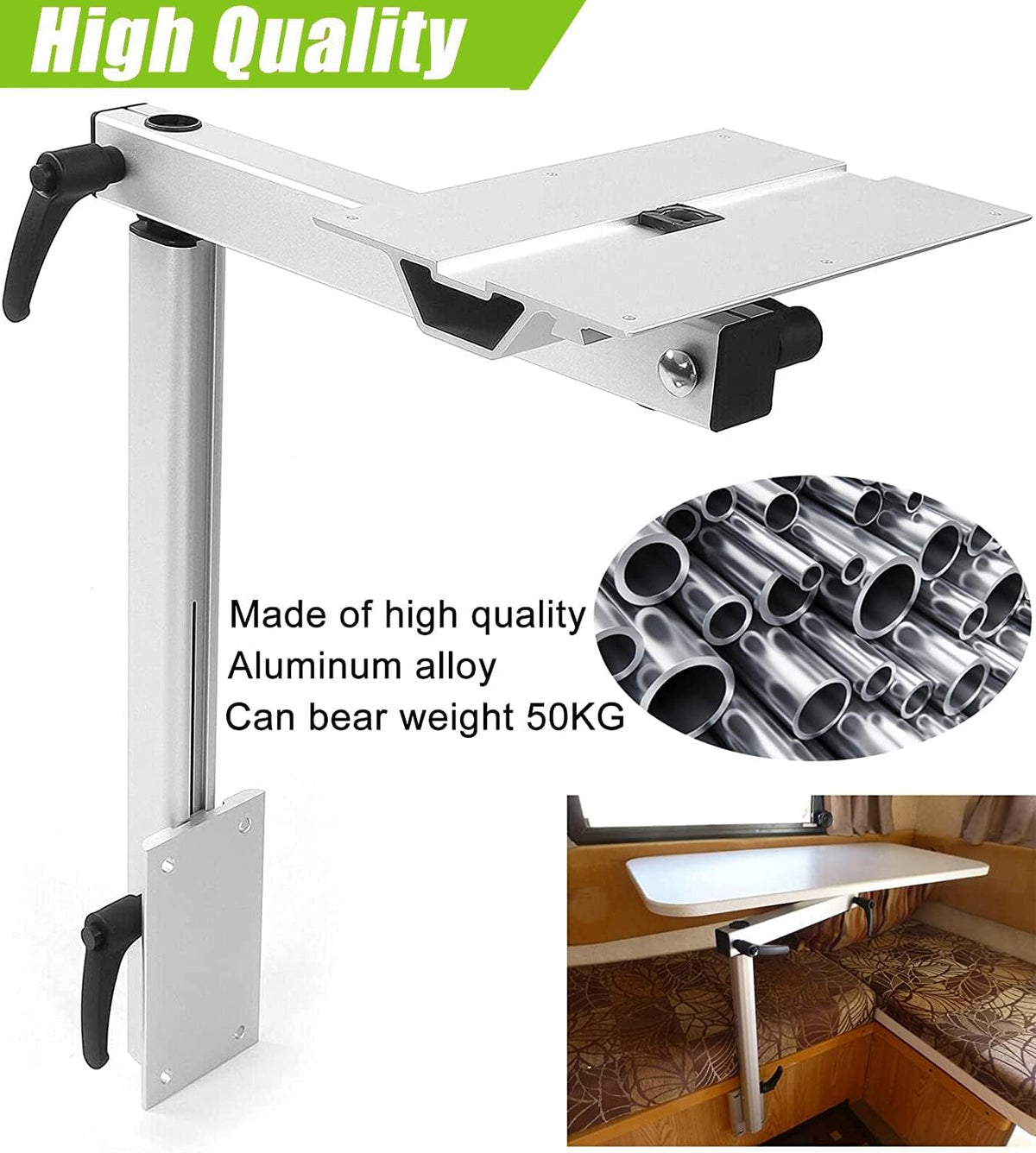 Adjustable Aluminum Alloy 360 Degree Rotation RV Table Mount O36799