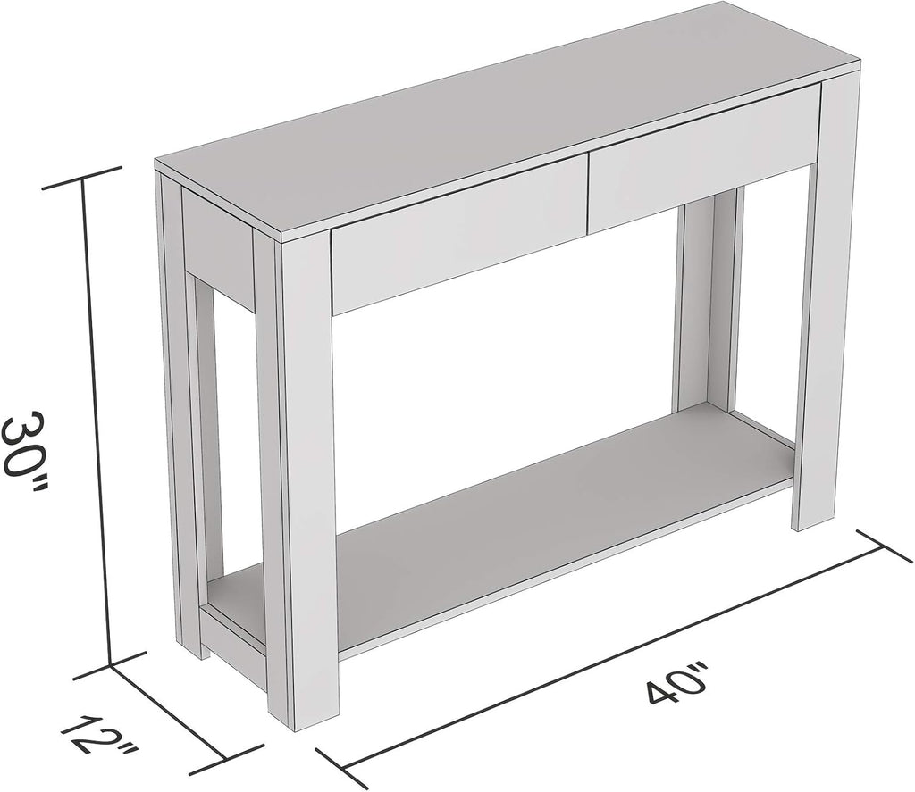 Brown 2 Drawer Console Table V707