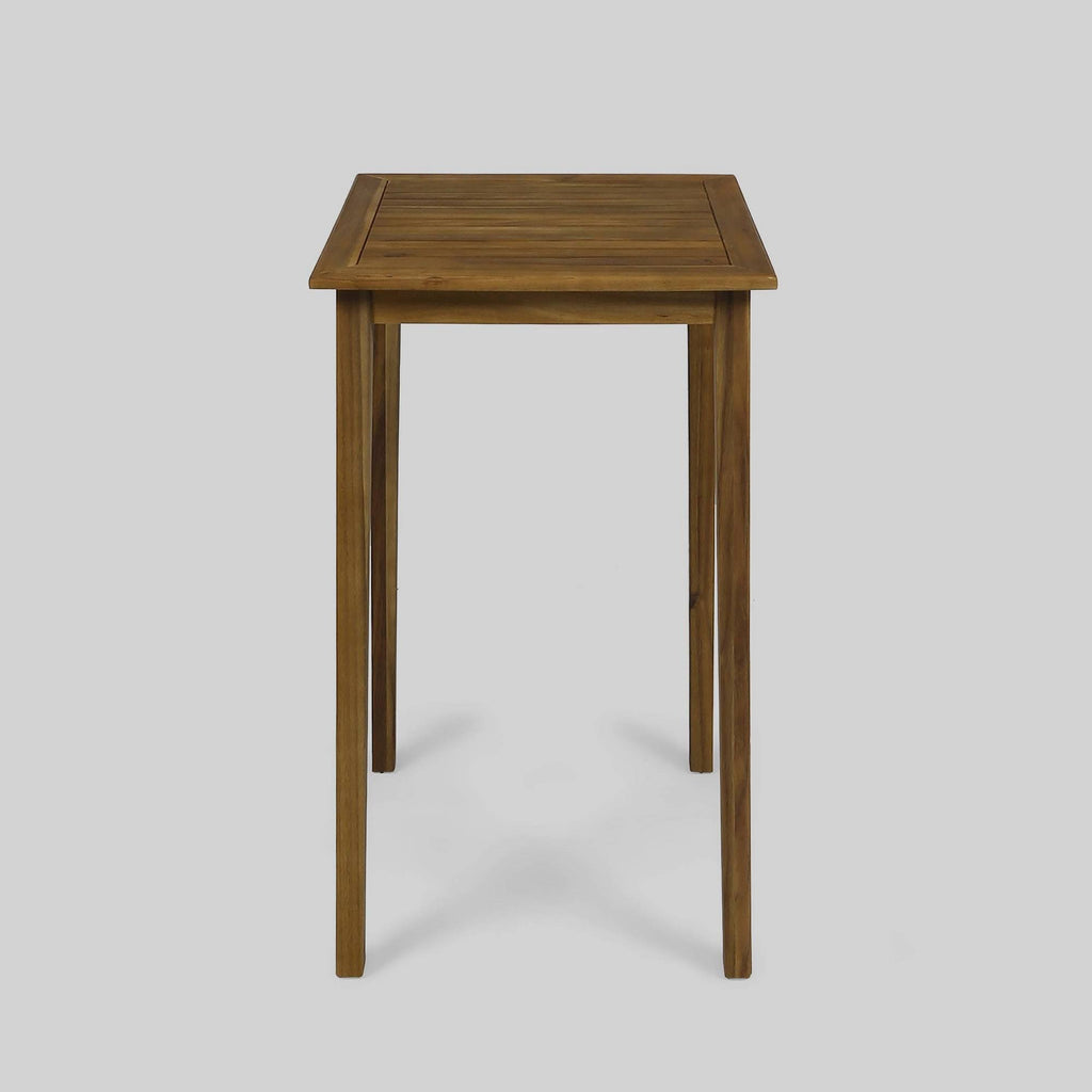 Acacia Wood Square Bar Table J612784