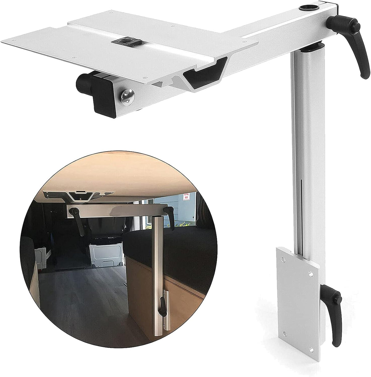 Adjustable Aluminum Alloy 360 Degree Rotation RV Table Mount O36799