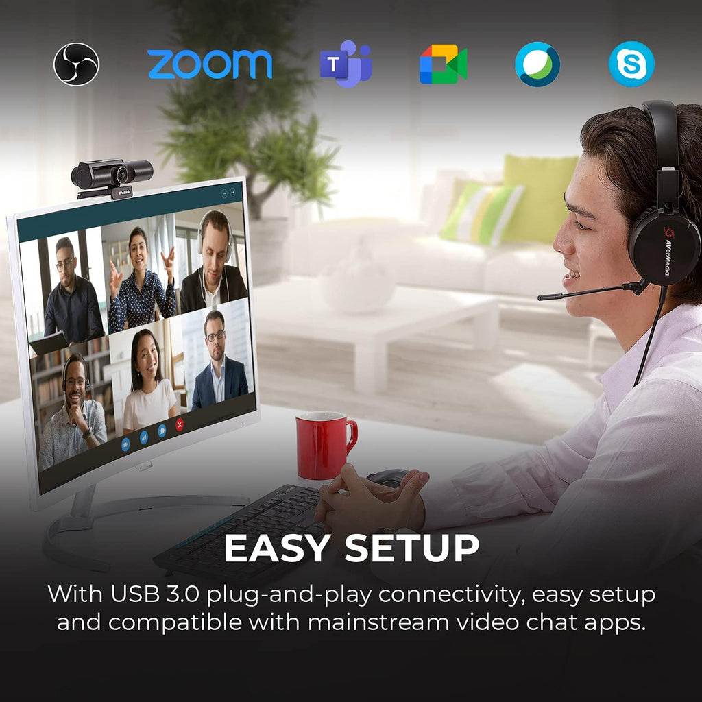 4K UHD Webcam with Microphone S4355