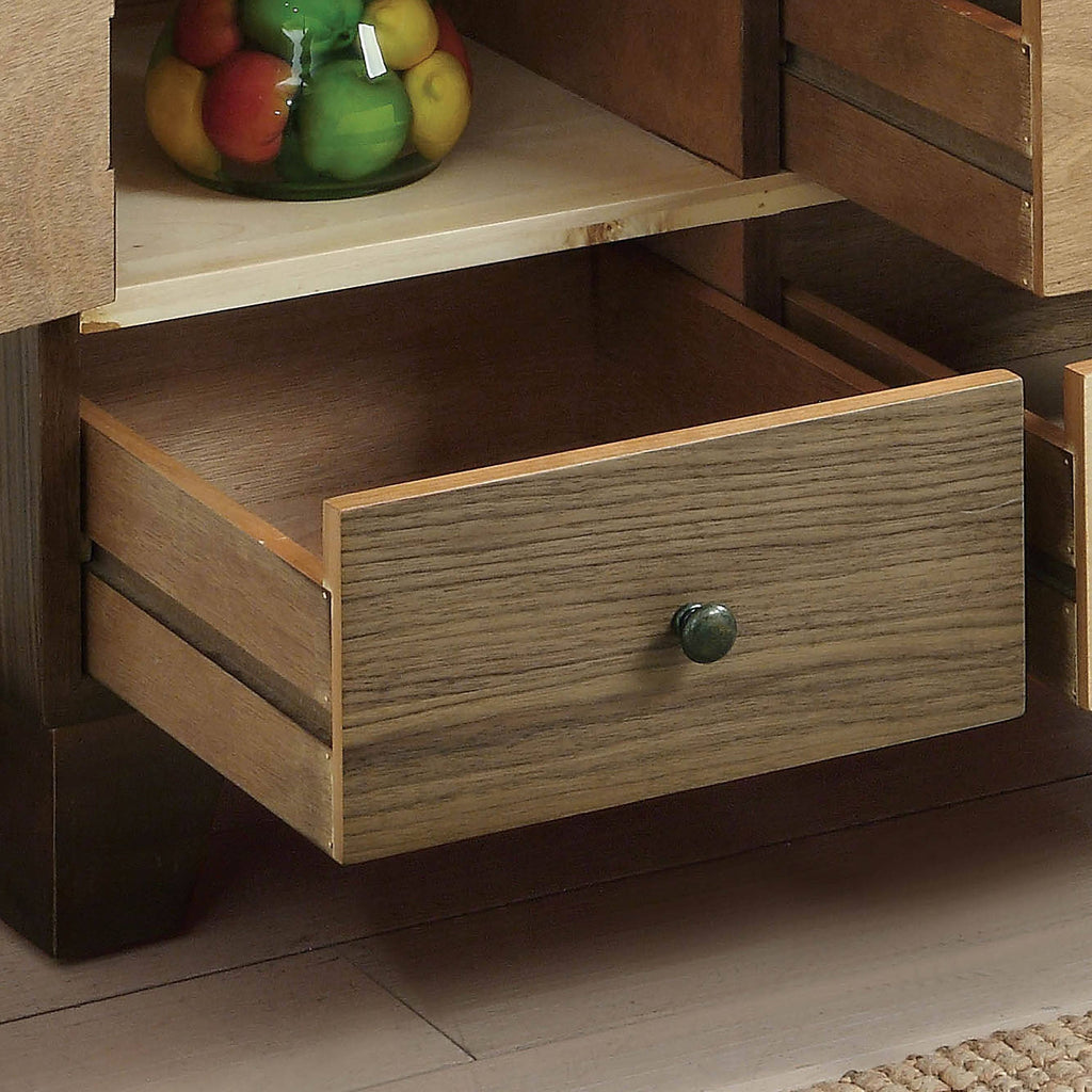 Rustic Walnut Solid Wood Chest D614506