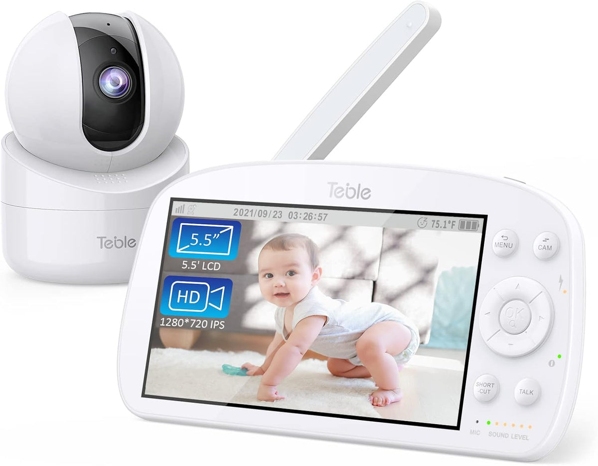 5.5" HD Video Baby Monitor with Camera and Audio N370