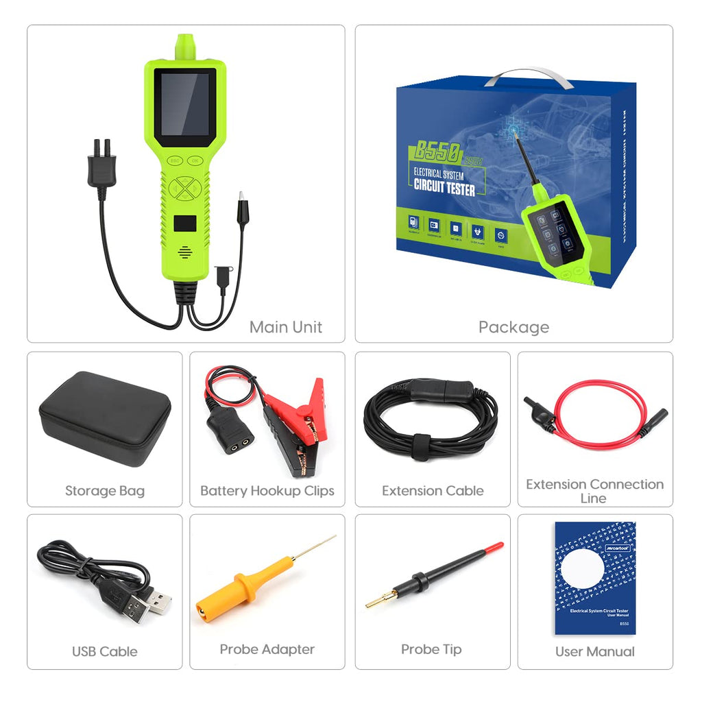 9-30v Automotive Circuit Tester 12v 24v Power Probe Test Tool V879