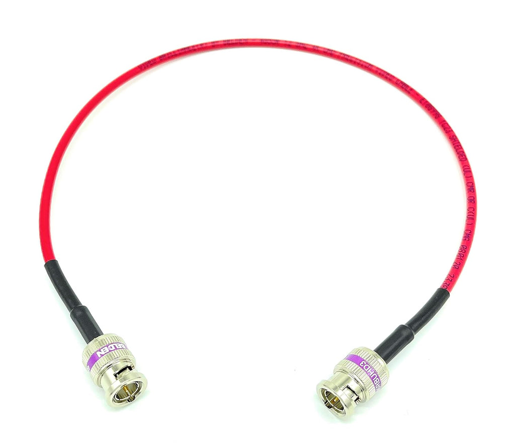 12G 4K HD SDI BNC - BNC Cable 50ft Black S643