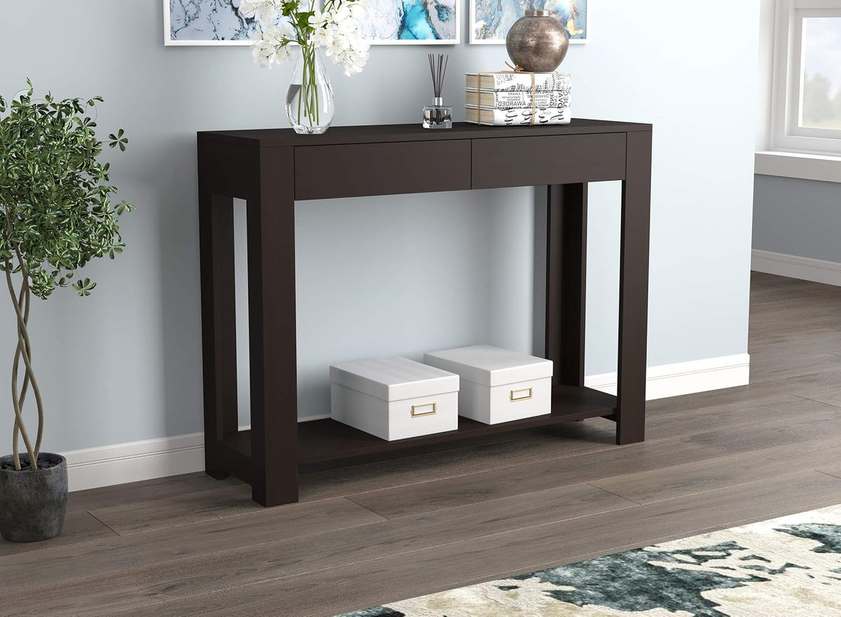 Brown 2 Drawer Console Table V707