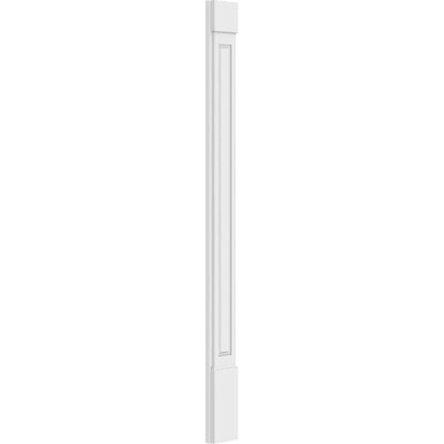 PVC Raised Panel Pilaster with Capital & Base (Pair) H48009