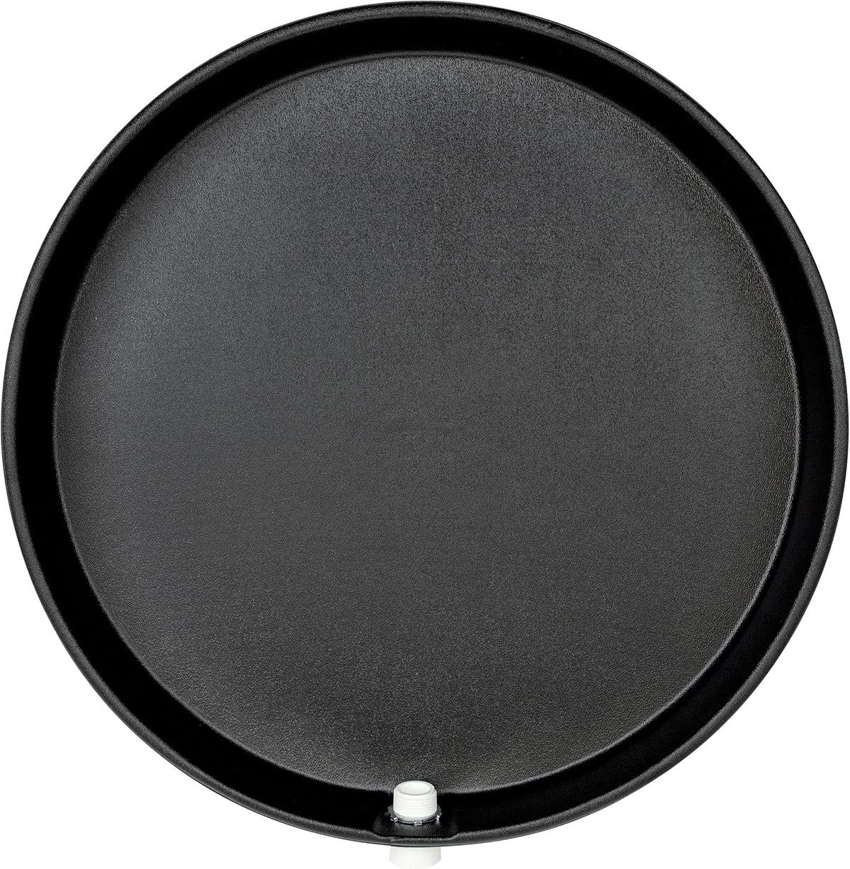 Black Round Water Heater Drain Pan with Drain Adapter, Pack of 2 Q43351