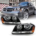 Black Headlights Replacement Driver + Passenger Side Q98564