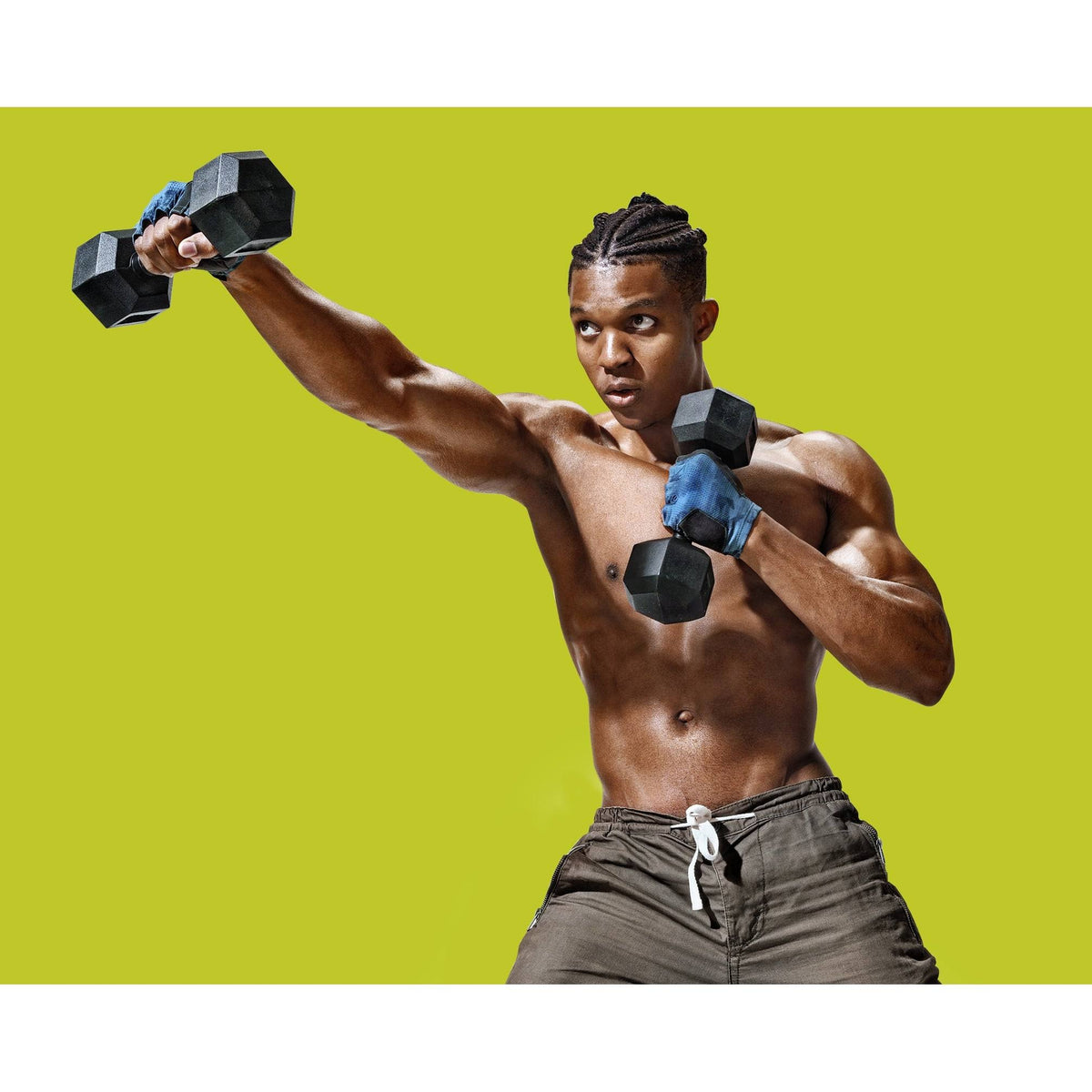 40lbs Pair Black Hex Dumbbell X3647