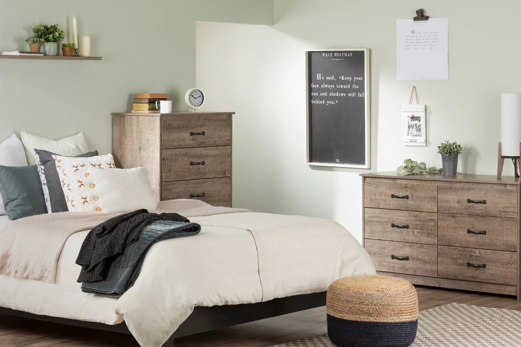 6 Drawer Weathered Oak Dresser S66529