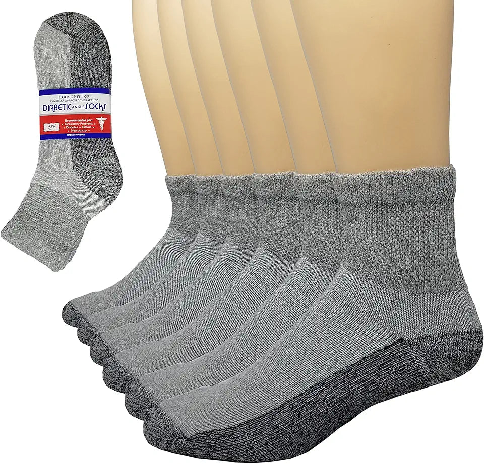 Loose Fit Non-Binding Ankle Socks 6 Pairs R375493