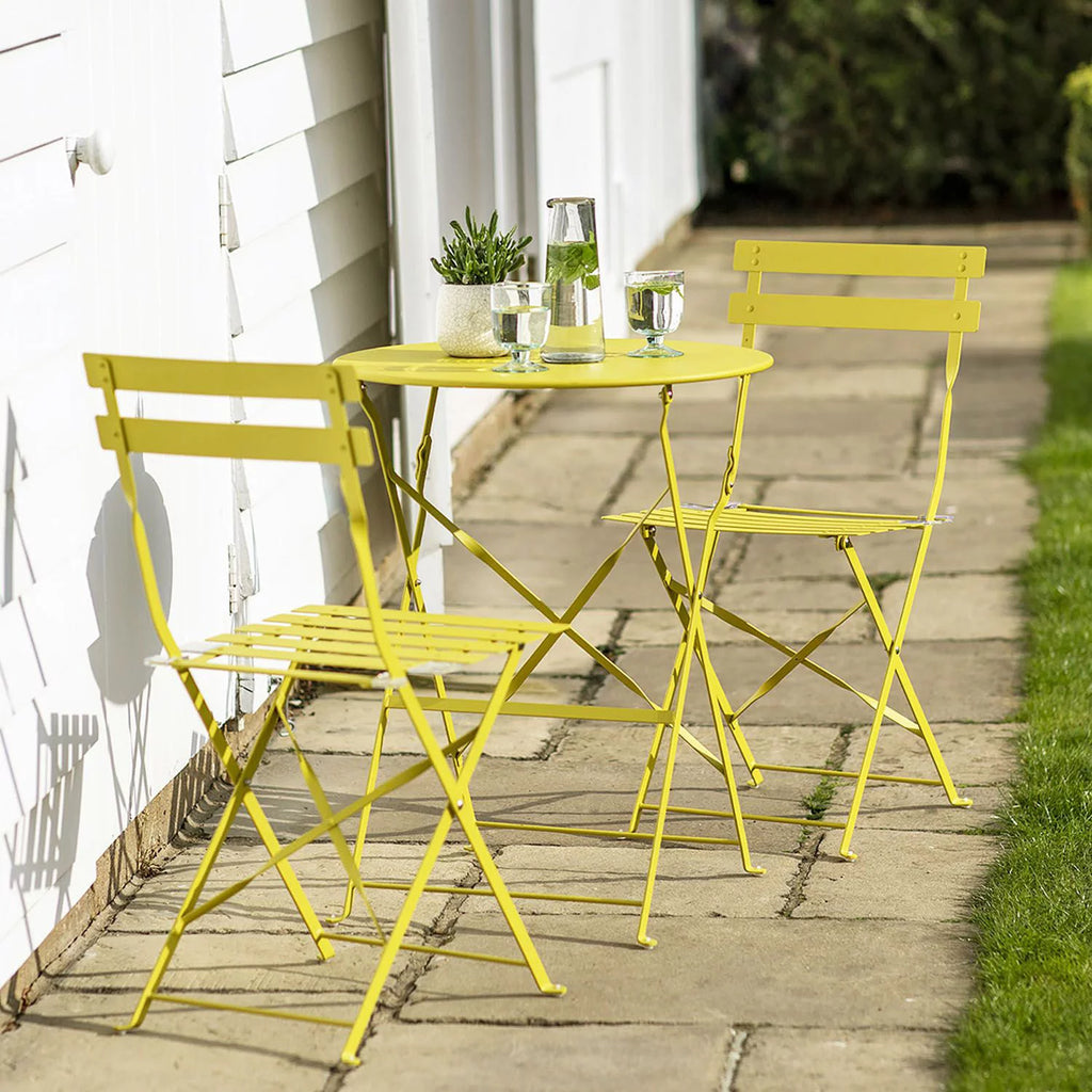 3 Piece Outdoor Furniture Set Yellow K13098