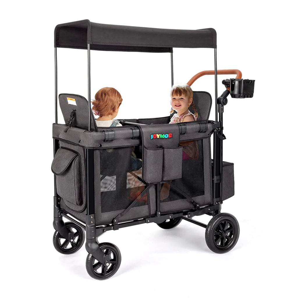 Double Stroller Wagon with 5 Point Harness Y475