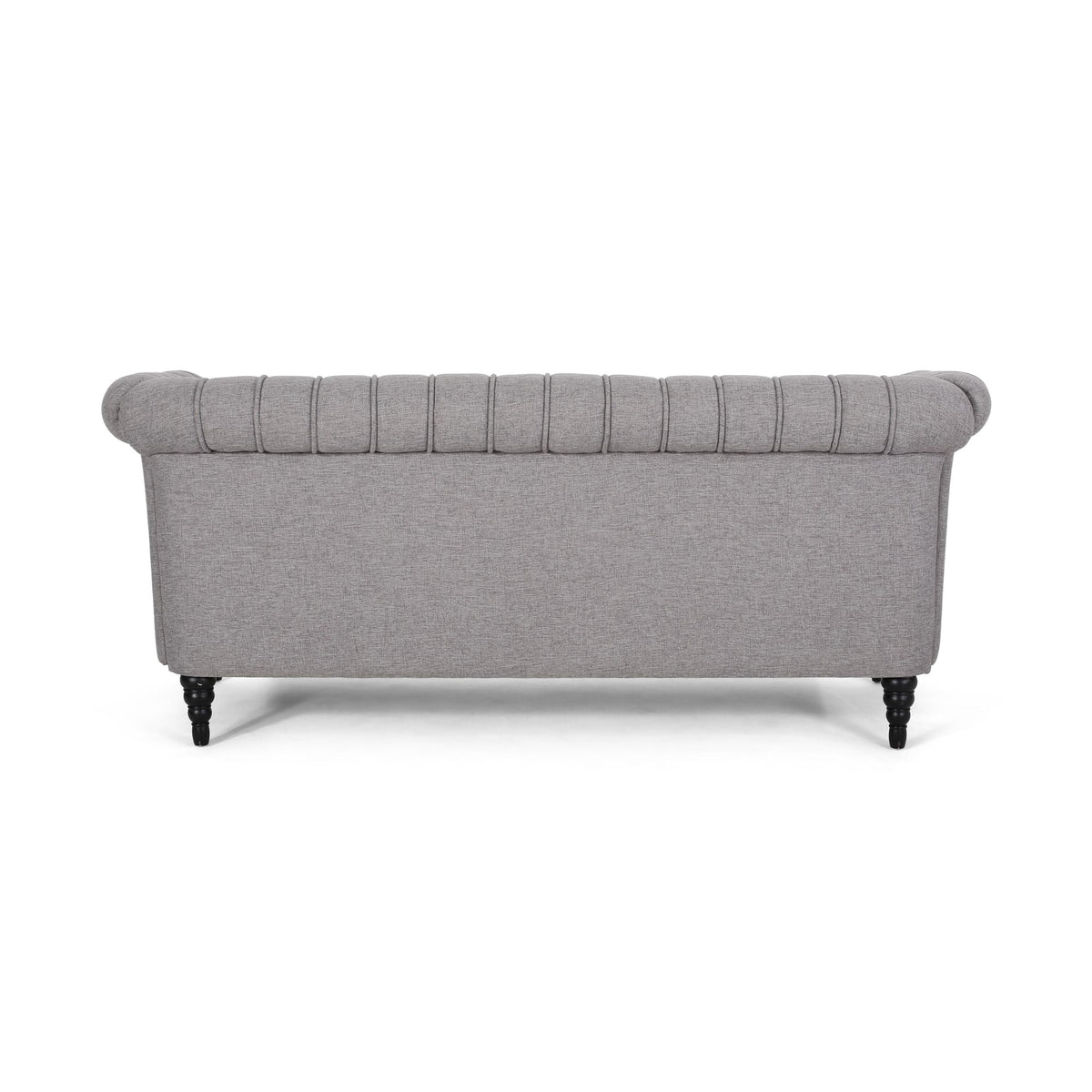 Grey Fabric Tufted 3 Seater Sofa T8430