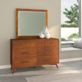 Mahogany and Okoume Veneer Dresser Mirror Q45495