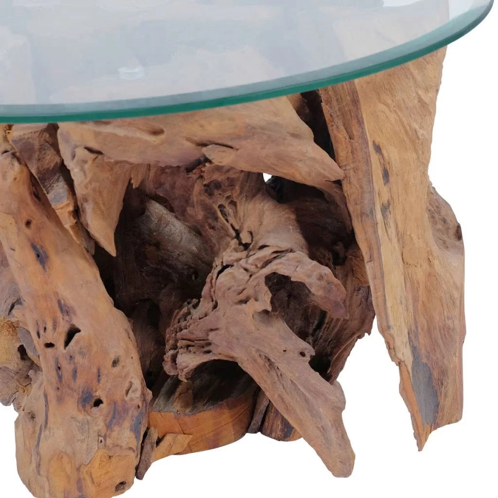 Solid Teak Driftwood Coffee Table A95922